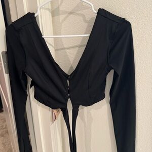 Tiger Mist Wrap Crop Top